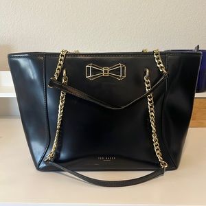 Ted Baker Gold & Black leather purse
